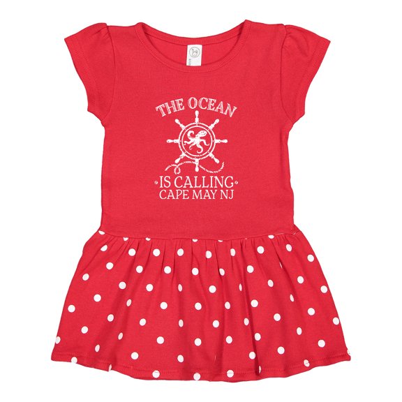 Inktastic Cape May New Jersey Girls Toddler Dress