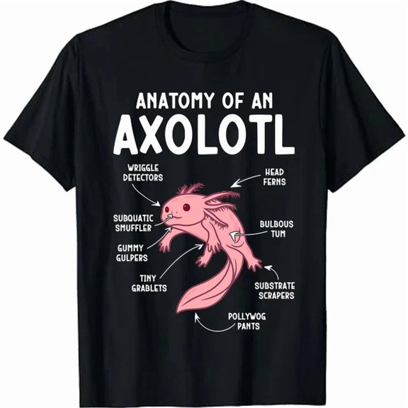 Axolotl Anatomy Of Science Pet Lover T-Shirt , Vintage T-Shirt