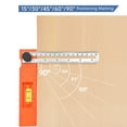 thumbnail image 2 of Multi Angled Marking Ruler Adjustable Positioning Scribing Protractor Tool Foldable Depth Measuring Ruler Woodworking, 2 of 8
