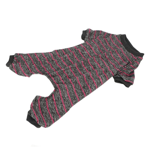 Pijamas a rayas para perros, pijamas finos y transpirables de 4 patas para mascotas, ropa para perros para el hogar de verano S