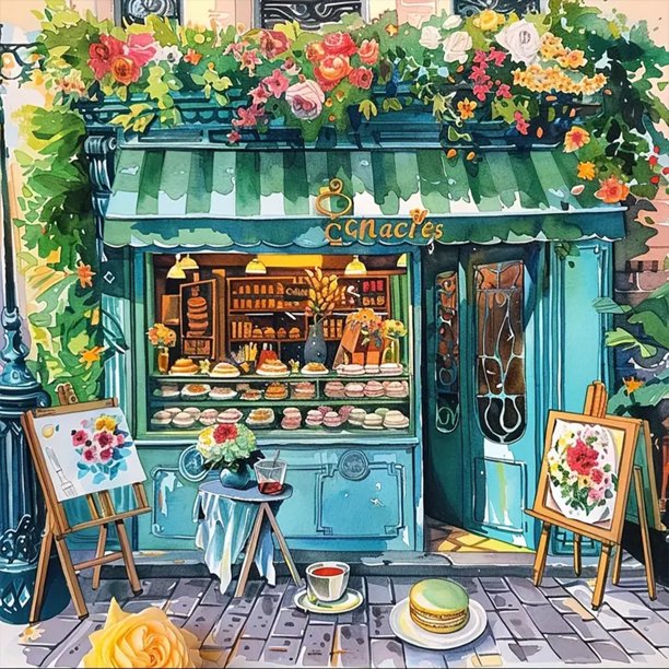 5D DIY Con Taladro Calle Del Arte Artesanal 40x40cm