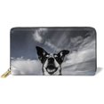 thumbnail image 1 of sPersonalized Leather Zipper Printed Clutch Bag Wallet Card Large Capacity Long Purse For Women, 1 of 5