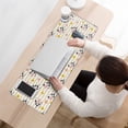 thumbnail image 3 of Long Mouse Pads for Desk,Beige Cow Flower Pattern Desk Mats on Top Of Desks, Desk Mouse Pad Extra Large with 3mm Non-Slip Base and Stitched Edge for Gaming,Office,Work,Home 31.5"x11.8", 3 of 6