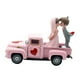 thumbnail image 1 of Decoración de camioneta vintage para el Día de San Valentín, modelo de camioneta, escritorio para el hogar con puertas que se abren. Estilo C, 1 of 9