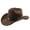 Coffee, variant on Womens Mens Western Cowboy Hat Curved Brim Outdoor Adventure Travel Riding Country Concert Rodeo Dress Up