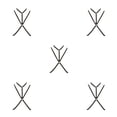 thumbnail image 2 of Minnieouse Cupless Bras Resilience Body Bandage Lingerie Harness Bra Passionate Erogenous Strappy Brassiere Goth Design Simple Type2 NO2, 2 of 6