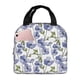 thumbnail image 1 of Easygdp Blue Flax Flowers Bolsa Térmica Premium - Tela Oxford Impermeable, Gran Capacidad, Bolsillo Frontal, Unisex para Trabajo, Escuela, Actividades al Aire Libre y Picnics, 1 of 8
