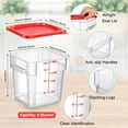 thumbnail image 2 of Contenedor de almacenamiento de alimentos Suclain Square Policarbonato 8qt, 2 of 6