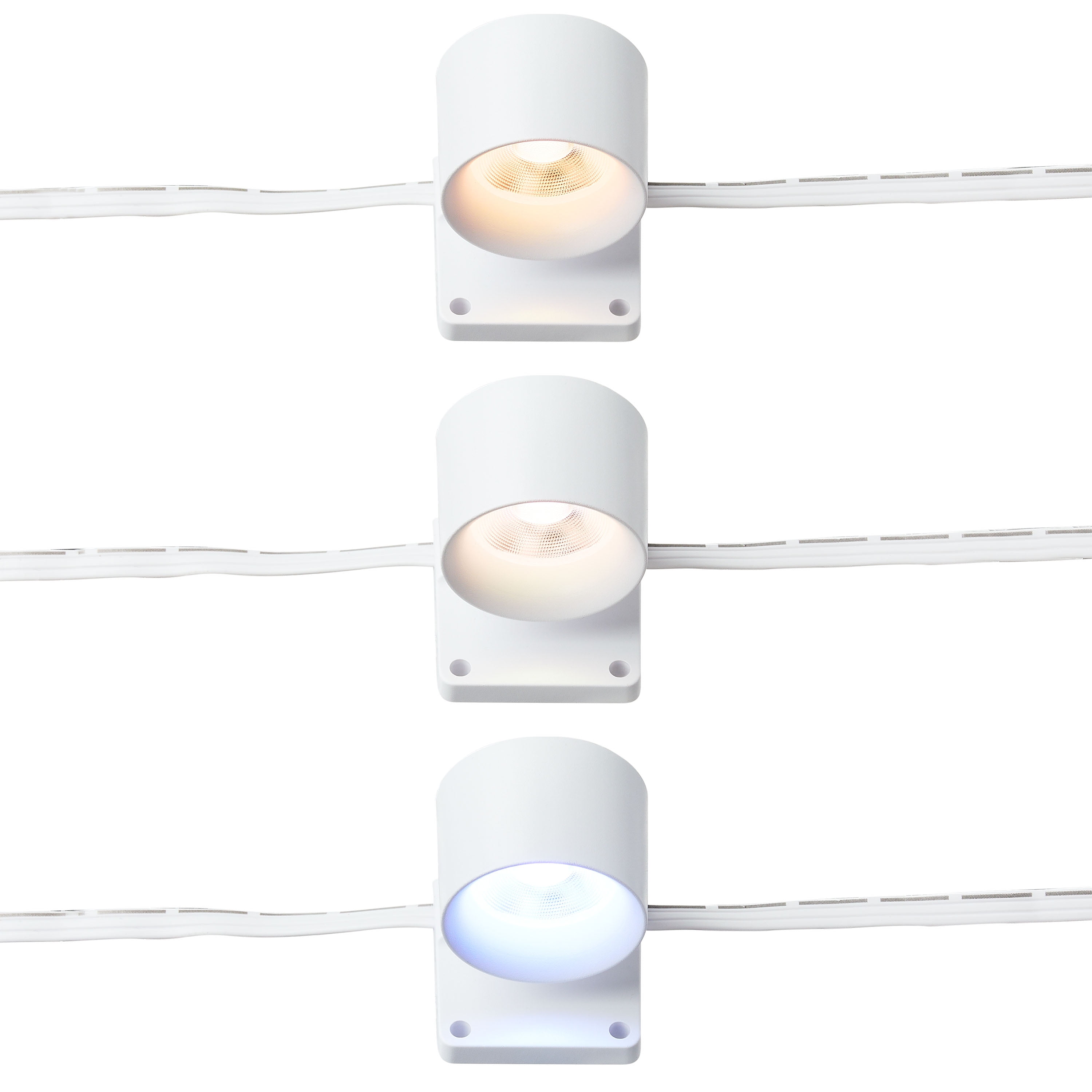 onn 9.8' 12W RGBIC LED String Downlights with Remote Control