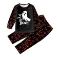 thumbnail image 1 of GPOECD Ensemble Assorti Parent-Enfant Imprimé Lettre Manches Longues Haut Pantalon Tenue de Maison Automne Hiver Rouge, Enfants-8-9 Ans, 1 of 9