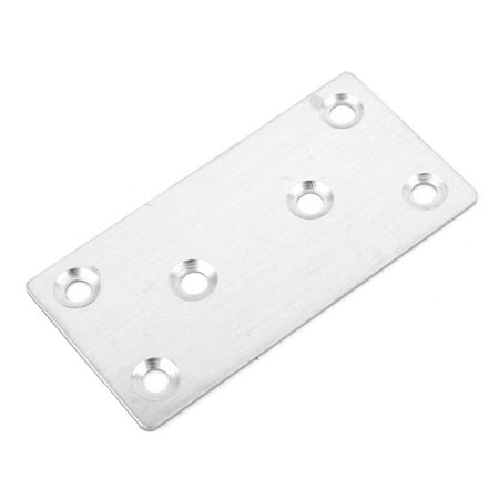 

Uxcell Furniture Stainless Steel Flat Repair Plate Angle Bracket Silver Tone