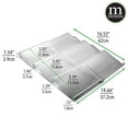 thumbnail image 3 of mDesign Expandable Plastic Spice Rack Drawer Organizer, 3 Tier, Smoke Gray, 3 of 6
