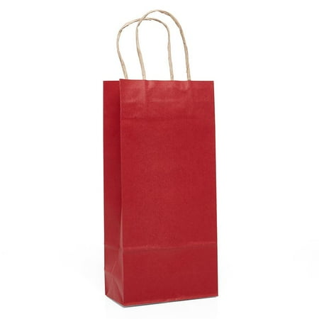 

Red Wine Paper Wine Bags | Quantity: 250 | Width: 5 1/2 Gusset - 3 1/4 by Paper Mart