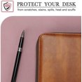 thumbnail image 4 of Tapis de Table, Tapis de Bureau, Tapis de Table en Cuir Pu de 70 * 35 Cm, Tapis de Table pour Ordinateur Portable, Double Face (Violet), 4 of 4