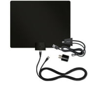 Mohu Leaf 50 Amplified Indoor HDTV Antenna with In-Line Amplifier and 12 ft. Coaxial Cable