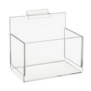 Clear Acrylic 8 in. W x 7 in. H x 5 in. DSingle Hosiery Bin for Slatwall (Pack of 8)