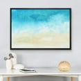 thumbnail image 3 of wall26 Framed Canvas Print Wall Art Abstract Seascape with Blue Clouds Nature Wilderness Watercolor Modern Art Rustic Scenic Dramatic Multicolor for Living Room, Bedroom, Office - 16"x24" B, 3 of 5