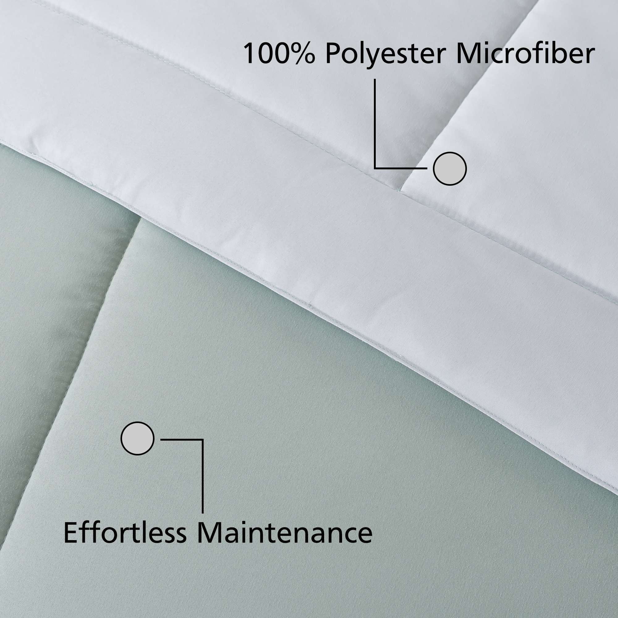 Mainstays All in One Reversible Comforter and Sheet Set, 7-Piece, King, Sage