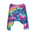 thumbnail image 5 of Women's Valentine's Day Knit Tees Trendy Long Sleeve Loose Crewneck Valentines Party Casual Shirts Fashion Clothes, 5 of 5
