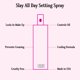 thumbnail image 2 of Spray fijador de maquillaje Slay All Day de Gerard Cosmetics (con aroma a pepino), acabado mate con control de grasa, sin crueldad animal, spray de fijación de larga duración, 100 ml, 2 of 5