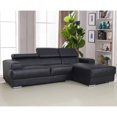 thumbnail image 5 of Gabriel Contemporary Bonded Leather 2-Pc Left Facing Sectional Sofa Set, Grey, S0064, 5 of 5
