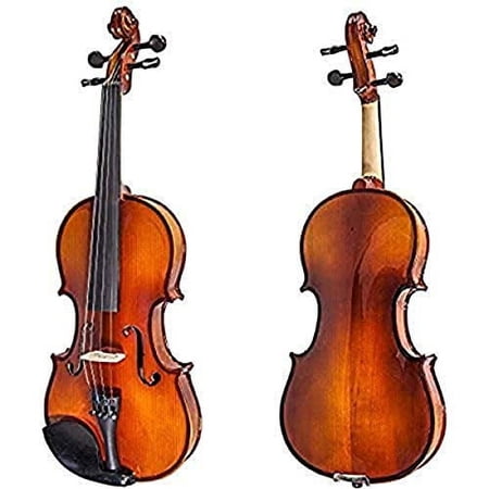 Paititi 4/4 Full Size Artist-200 Serie Solid Wood Ebony Fitted Violin with Bow Lightweight Case, Shoulder Rest, Extra Strings and Rosin