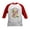 Red/White, variant on CafePress - Mardi Gras Flamingo Baseball Jersey - Kids Cotton Baseball Jersey, 3/4 Sleeve Shirt