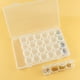 thumbnail image 3 of Caja de almacenamiento transparente de 3 piezas con mini estuche de 28 rejillas de joyería para uñas, 3 of 9