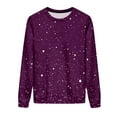 thumbnail image 3 of Makaor Plus Size Sweatshirt Womens Clothes Crew Neck Tops Lightweight Long Sleeve Pullover Casual Fall Outfits Wine L, 3 of 8