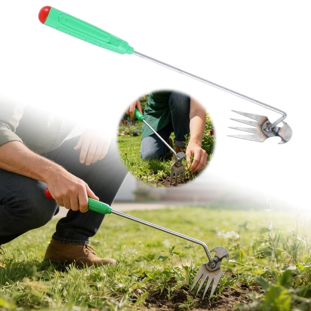 BotaniNest 4 Prong Manual Remover Root Extractor For Garden Yard Soil Cultivation And