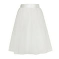 thumbnail image 1 of IROINNID Mid Elastic Waist Skirt For Women Pleated Adult Dancing Skirt Solid Color Skirt, 1 of 2