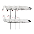thumbnail image 4 of simhoa 8 Pieces Goose Silhouette Decoys Vivid Lightweight Decorative Sturdy Easy to Carry Weather Resistant Artificial with Stakes White, 4 of 9