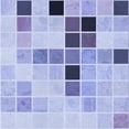 thumbnail image 1 of Ahgly Company Machine Washable Indoor Square Transitional Periwinkle Purple Area Rugs, 5' Square, 1 of 7