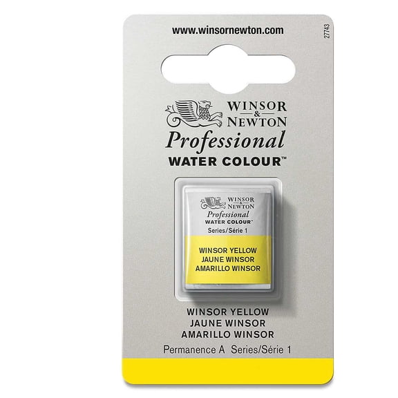 Winsor & Newton Professional Watercolor - Winsor Yellow, Half Pan