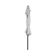 thumbnail image 5 of 9 ft Half Market Umbella with Black Round Free Standing Plastic Base, White, 5 of 5