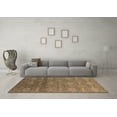 thumbnail image 3 of Ahgly Company Indoor Round Oriental Brown Industrial Area Rugs, 3' Round, 3 of 4