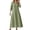 C-Light Green169, variant on DHFJKG Dresses For Women 3/4 Sleeve Loose Fit Solid Color Layering Tunic Maxi Dresses V Neck Trendy Dresses