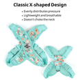thumbnail image 4 of Levviye X-Shaped Pet Harness & Leash Set Breathable Mesh Vest Printed Dog Harness, Pink M, 4 of 7