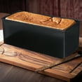 thumbnail image 6 of Black Loaf Pan with Cover Non Stick Bread Baking Mould Toast Mold Bakeware for Home (750g), 6 of 10