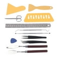 thumbnail image 4 of Kit d'Outils de Désherbage en Vinyle, Outils de Désherbage en Acier Inoxydable Large Applicabilité Poignée Ergonomique Résistant à l'Usure avec Pinces pour le Lettrage, 4 of 8