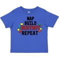 thumbnail image 3 of Inktastic Nap Build Destroy Repeat with Colorful Building Blocks Boys or Girls Toddler T-Shirt, 3 of 5