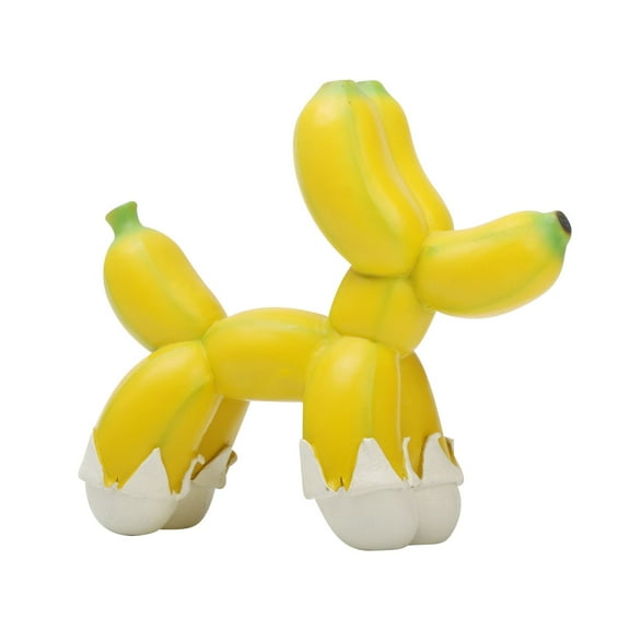 Cute Banana Dog Garden Statues Figurines Ornaments, Creative Resin Garden Gnomes Funny Dog Statues for Home, Patio, Garden, Yard, Office, Outdoor Decorations, Funny Weird Garden Gifts