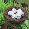 thumbnail image 3 of Country Style Simulation Twig Bird Nest Handmade Easter Rattan Nest Creative Decoration for Home Garden (10cm), 3 of 5