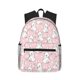 thumbnail image 1 of Balery Cute Rabbit Mochila para Mujeres y Hombres, Mochila Ligera Casual para Viajes, Mochila Clásica Básica para la Universidad, 1 of 6
