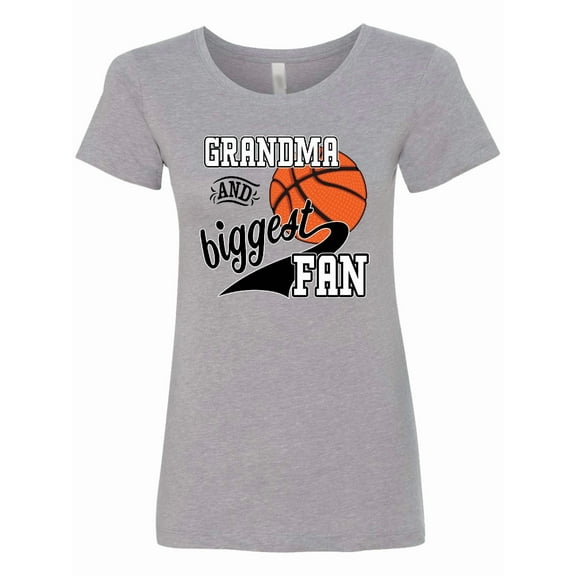 Inktastic Grandma and Biggest Fan Basketball Player Women's T-Shirt