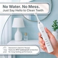 thumbnail image 2 of Electric floss set with tongue scraper | No water, no mess | Easy sliding floss for gentle gum care | Wireless sonic power | 50 replaceable heads [Glacier White], 2 of 4