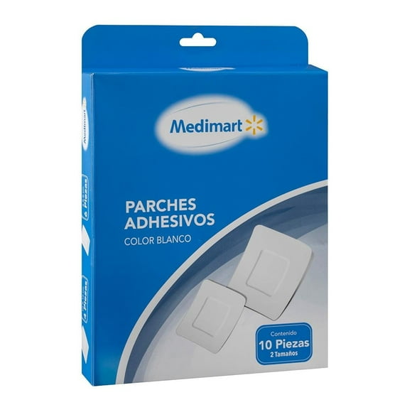 Parches adhesivos Medimart blanco 10 pzas
