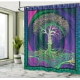thumbnail image 5 of Ambesonne Nature Shower Curtain, Digital Psychedelic Art, 69"Wx70"L, Purple Fuchsia, 5 of 5