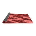 thumbnail image 2 of Ahgly Company Indoor Round Abstract Red Modern Area Rugs, 3' Round, 2 of 4