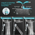 VXV 7setting shower Head, 8” Rain Shower Head with Handheld Spray